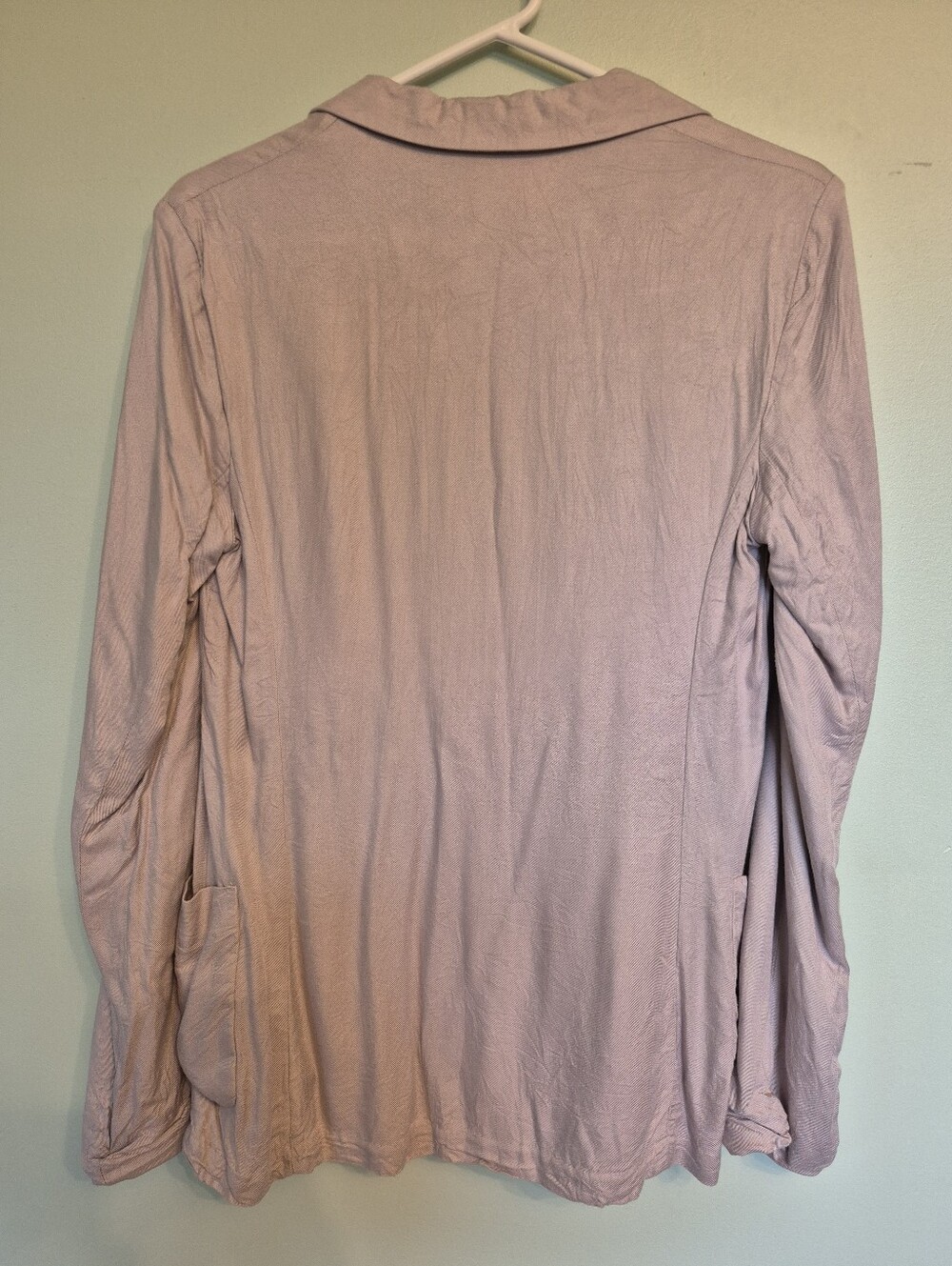 Talula Aritzia Women's Minimslist Business Casual Purple Rayon Blazer Size 6 - Picture 6 of 6